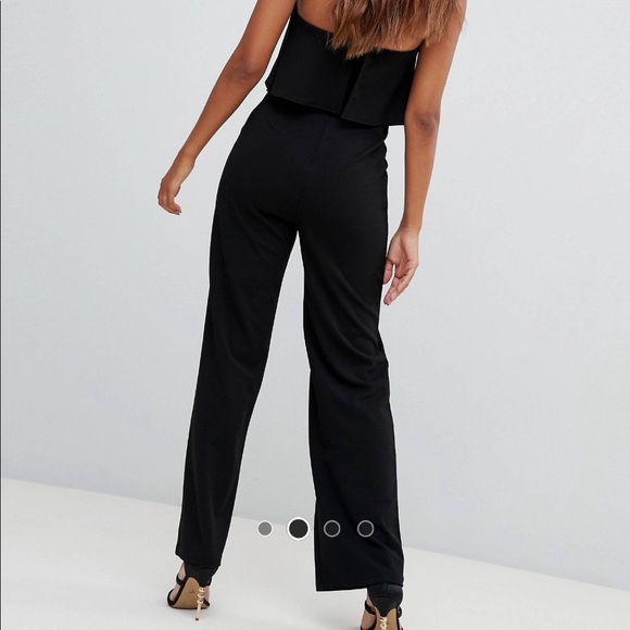 Girl in mind BANDEAU black jumpsuit - Picture 4 of 9